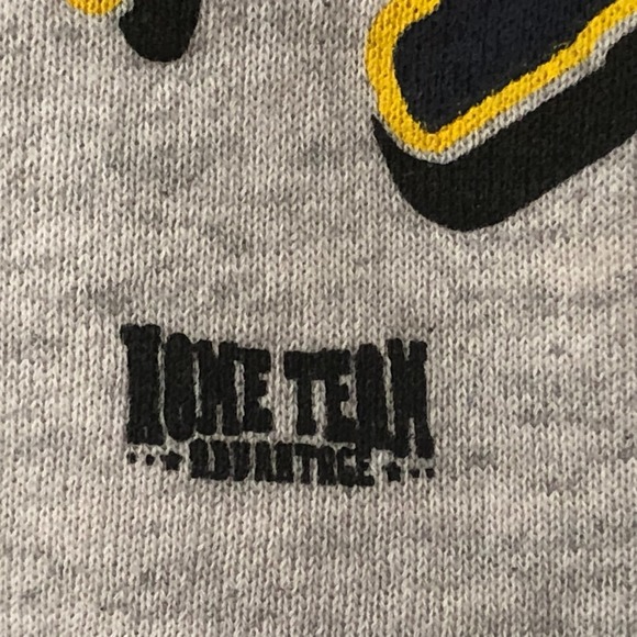 Sz L Vintage Home Team Gray Grey Michigan Pullover Crewneck Sweatshirt Women USA - Picture 3 of 16